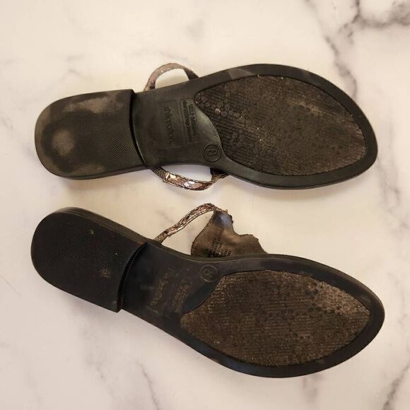 Xhilaration women's silver sequin beaded rhinestone sandal size 8 - Picture 4 of 4